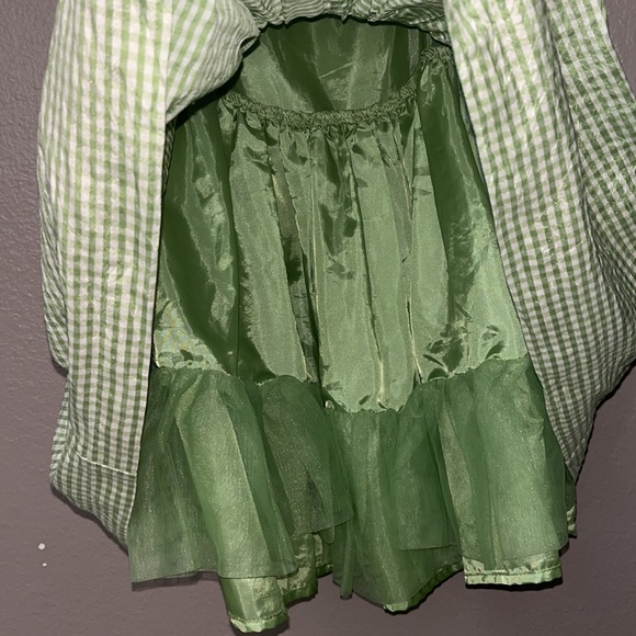 Gymboree Sz 2T Green & White Gingham Check Dress - Picture 4 of 8